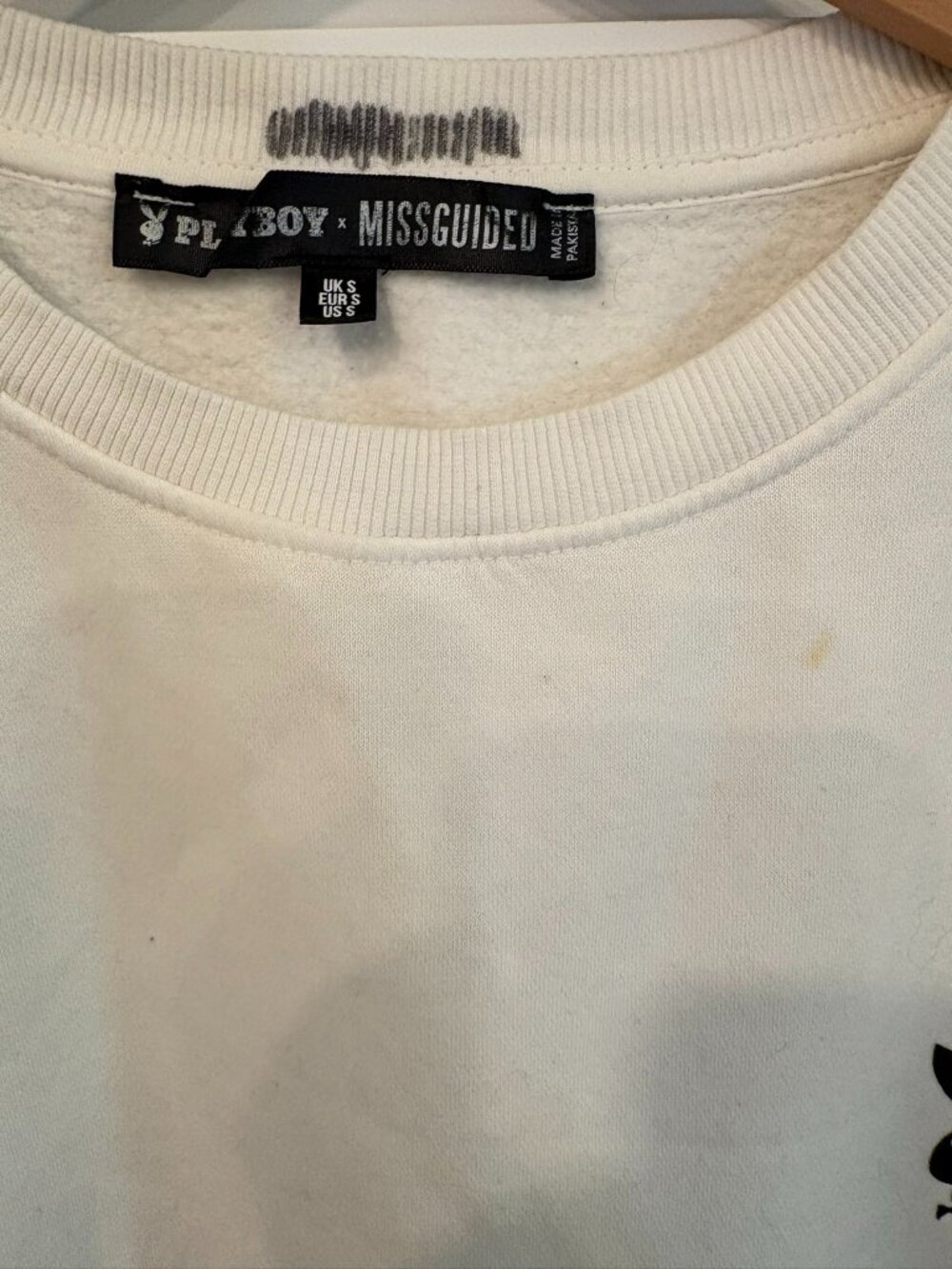 Vintage Playboy X Missguided Bunny Logo Oversized Crewneck Sweatshirt - Picture 12 of 15